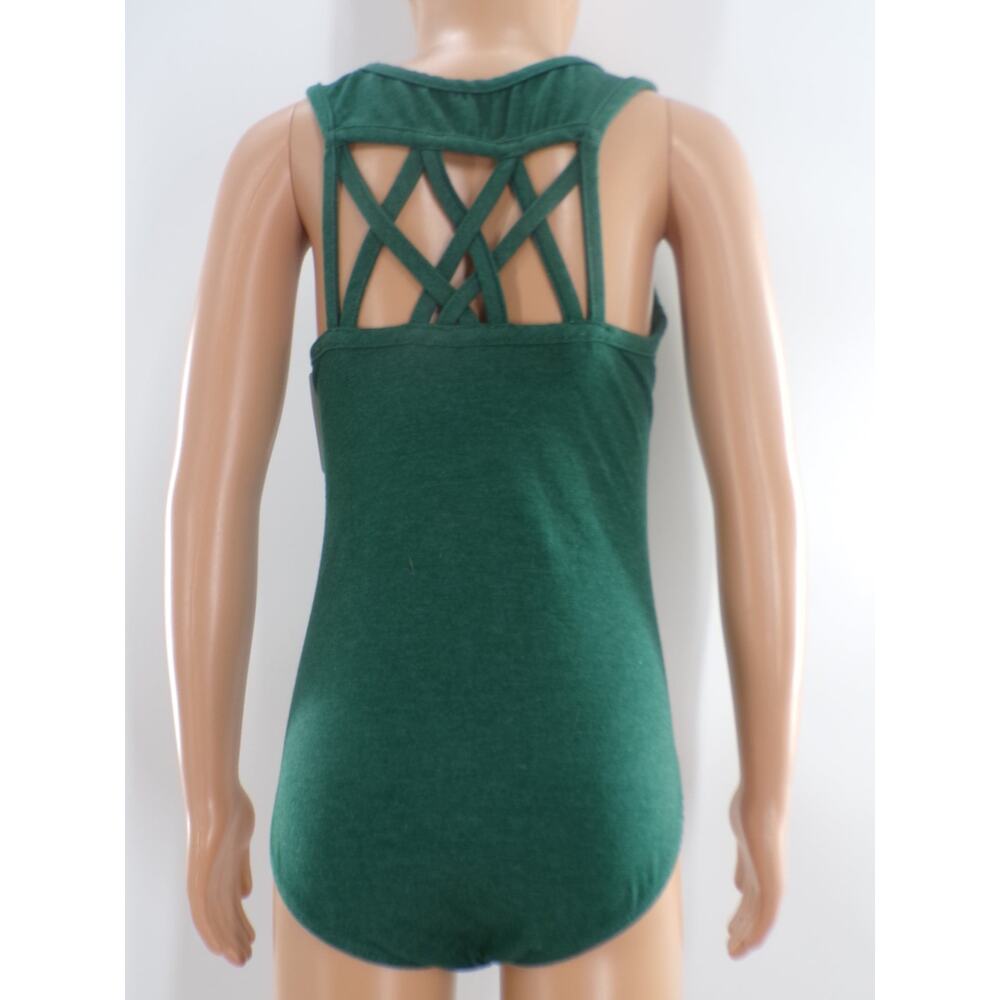 Dance Leotard No Tag  Small Child Green Ballet Tap Jazz Gently Used